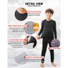 TINFL by Vaenait Boys Thermal Underwear Soft Long John Set