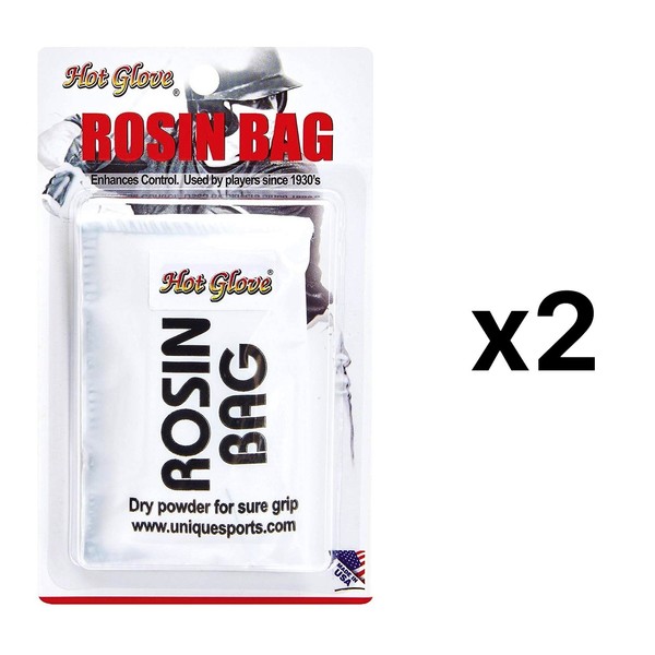 Unique Sports Hot Glove Dry Powder Rosin Bag, 2 oz (Pack of 2)