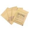 WACCOMT Pack Pack of 100 Small Brown Resealable Kraft Paper
