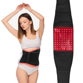 Hottoerak Infrared Lamp Belt, 660nm & 850nm Red Light Lamp with 3 Modes and Timer, 5 Brightness Level Infrared Light for Home Use