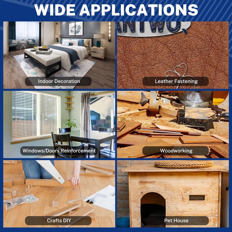 WORKPRO 1-1/4" 18Gauge Brad Nails, 6000 Count Universal Brad Nails