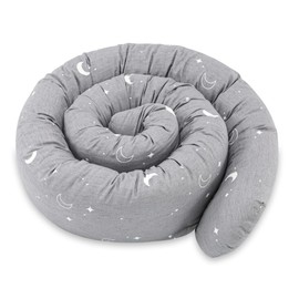 Totsy Baby Side Sleeper Pillow, Body Pillow, Long Bed Roll, Neck Roll Pillow, 150 cm, Cotton, Moons