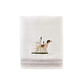 SKL Home by Saturday Knight Ltd. Adirondack Dogs Bath Towel, White