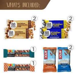 Snack Bar de Nutrición Saludable Mezcla Sabores Surtidos agarrar On-The-Go 23/Caja vuelta