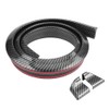 1.5m/4.9ft Carbon Fiber Soft Rubber Car Rear Roof Trunk Spoiler