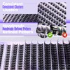 Pawotence Lash Clusters Wispy Kira Cluster Eyelash Extensions 10-18mm Individual