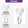 SATUY 100 Pcs Curtain Glider Track Rail Runners, Heavy Duty