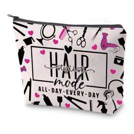PXTIDY Hairstylist Mode Cosmetic Bag Hairdresser Gifts Hair Hustler Cosmetology Makeup Bag Salon Stylist Gift