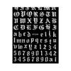 Generic Art Latin English Alphabet Letters Numbers 3D Nail Sticker