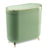 Supteron Bathroom Trash Can with Lid 3.2 Gallon Narrow Trash