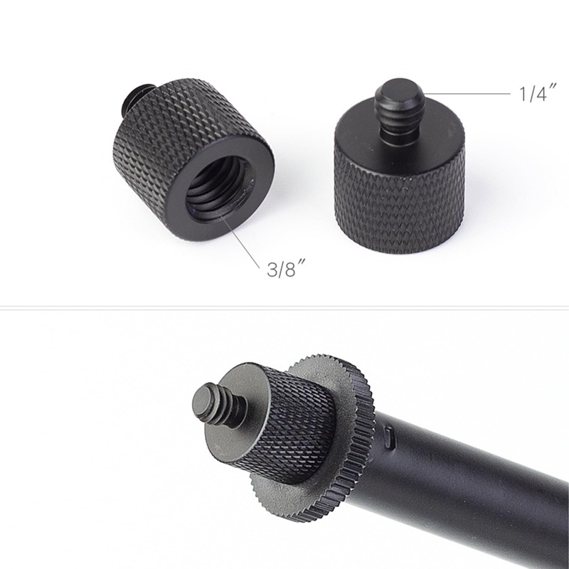 BaraRose 3/8 1/4 Conversion Adapter Camera Screw Conversion Adapter Microphone