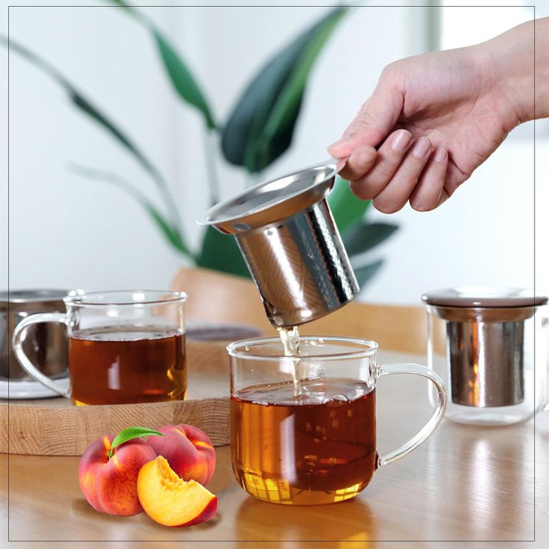 Tea4U Flavored Black Ceylon TeaBags (Peach) - Ideal Quality from