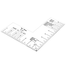 Sarini Tshirt Ruler Guide for Vinyl Alignment,Left Chest, Tee Measurement Template,Tshirt Ruler Alignment Tool Placement for Heat Press for Front and Back Measurement
