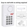 ASHATA Door Alarm System,Home Security Emergency Keypad Alarm Siren Home