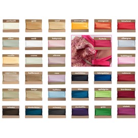 20 m Satin Bias Binding Tape 20 mm Folded Edge Tape Edging Tape 29 Colours Available Colour: Pink