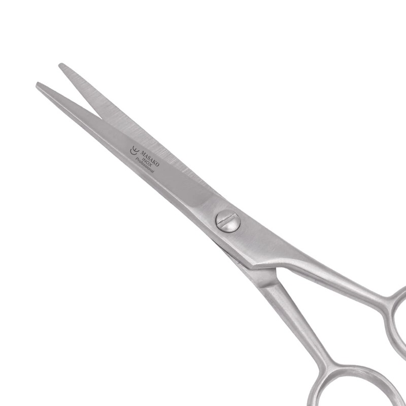 Masako Hair Scissors, Beard Scissors with One-Sided Micro Teeth Made