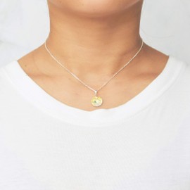 Philip Jones Sterling Silver Aurora Borealis Necklace Created with Zircondia® Crystals