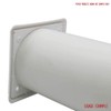 Kair White Louvred Wall Vent Grille 155mm External Dimension with