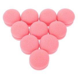 10 Unidades Rizador de Pelo en Forma de Hongo de Esponja Rosa para Peinado