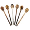 Marycrafts Set of 6 Long Buffalo Horn Caviar Spoons