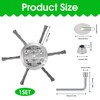 Steel Wire Grass Trimmer Head, 3 Head Wire Strimmer Head
