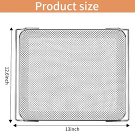 GCQ Smart Double Oven Basket for Ninja DCT401 DCT402 DCT451, 13''×12.6'' Steel Toaster Oven Dehydrator Cooling Rack Replacement Parts Accessories for Ninja DCT601 DCT651 Smart Oven