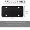 ZNDAW 2 PCS Silicone License Plate Frame, Rust-Proof Rattle-Proof Front
