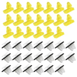 Ollanoos 40Pcs 76882JG10A Car Wheel Arch Surround Trim Moulding Clips, Front or Rear Plastic Retainer Fasteners Replacement for Nissan Juke 2010 2011 2012 2013 2014 2015 2016 2017 76882JG10A