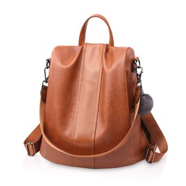 NICOLE & DORIS Fashion Women Backpack Mini Backpack Leather Women's Backpack Shoulder Bag Purses Girls Backpack, Brown B
