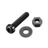 sourcing map Nylon Screw Nut Washer Assortment Kit, M4x20mm Round