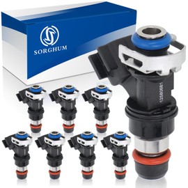 Sorghum Fuel Injectors Compatible with Chevy Tahoe Silverado Replace# 12580681 Set of 8