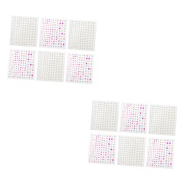 TEHAUX Sheets Creative Rhinestone Applique Stickers Diy Pearl Stickers Unique Artwork Decor
