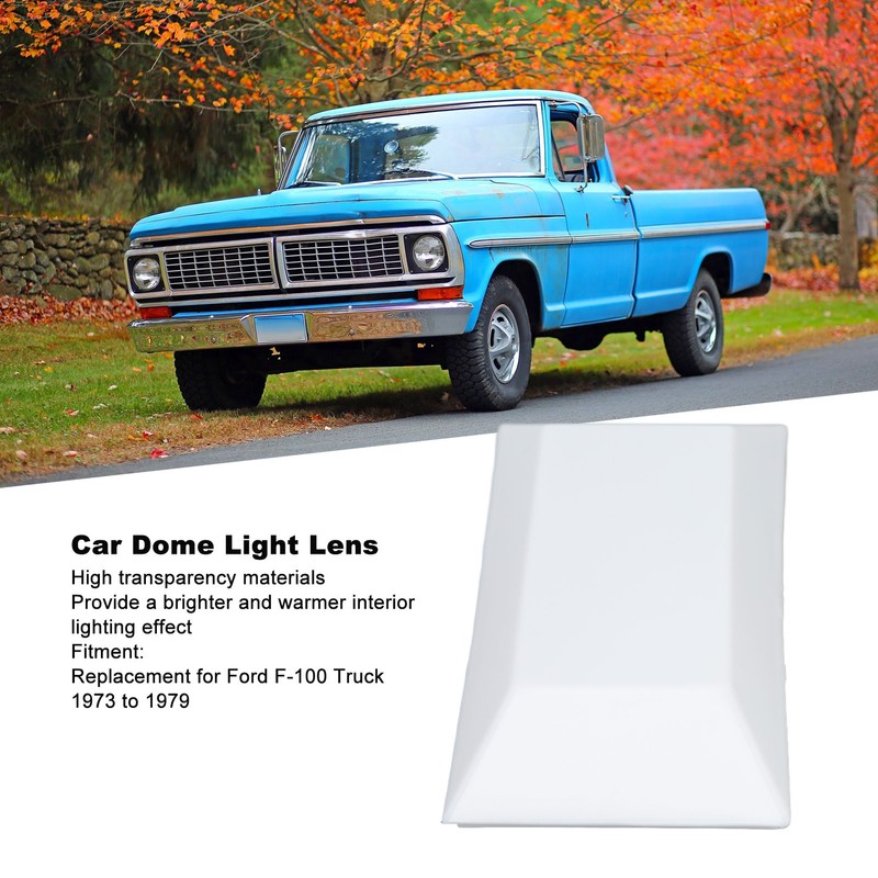Car Dome Light Lens Sqaure Interior Overhead Dome Lamp Lens