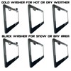 NAROWAN Silicone Back Guard License Plate Frame Green Mirror Chrome