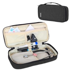 Teamoy Stethoscope Case for Stethoscope and Accessories Storage Black