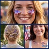 Red White and Blue Body Glitter Stick, 4th of July