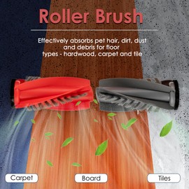 (2 Pack) Q Revo Curv Replacement Roller Brushes for Roborock Qrevo CurvX, Qrevo Edge, Qrevo Curv S5X, Qrevo Edge S5A, Saros 10R, Saros 10, Qrevo S5V Robot Vacuum, Main Brush Accessories, Brush Rollers