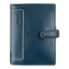 Filofax Holborn Organizer, Pocket Size, Blue - Full-Grain Buffalo Leather,