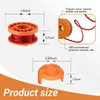 Viilich Pack of 4 Grass Trimmer Spool for Worx All