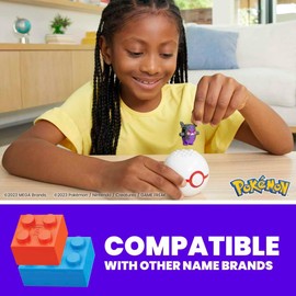 MEGA Pokémon Juguete de Construcción Pokebola Coleccionable de Morpeko para niños de 6 años en adelante