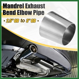 Motoforti Car Mandrel Exhaust Bend Elbow Pipe 304 Stainless Steel Concentric Reducer 2.5" OD to 3" OD 1pcs Long-lasting