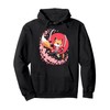 Kawaii Samurai Fox with Swords and Sakura Blossoms Pullover Hoodie