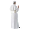 Statue Pope Francis Painted Wood Mass 15 cm
