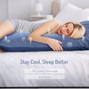 Cooling Body Pillow Case, Degrees of Comfort Q-max>0.4 Large Long