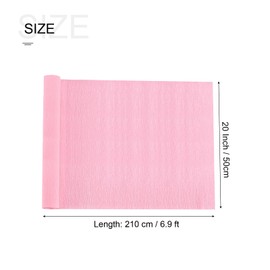 sourcing map Crepe Paper Roll 6.9ft Long 20 Inch Wide for Wedding Ceremony Various Large Festivals Decoration, Pink