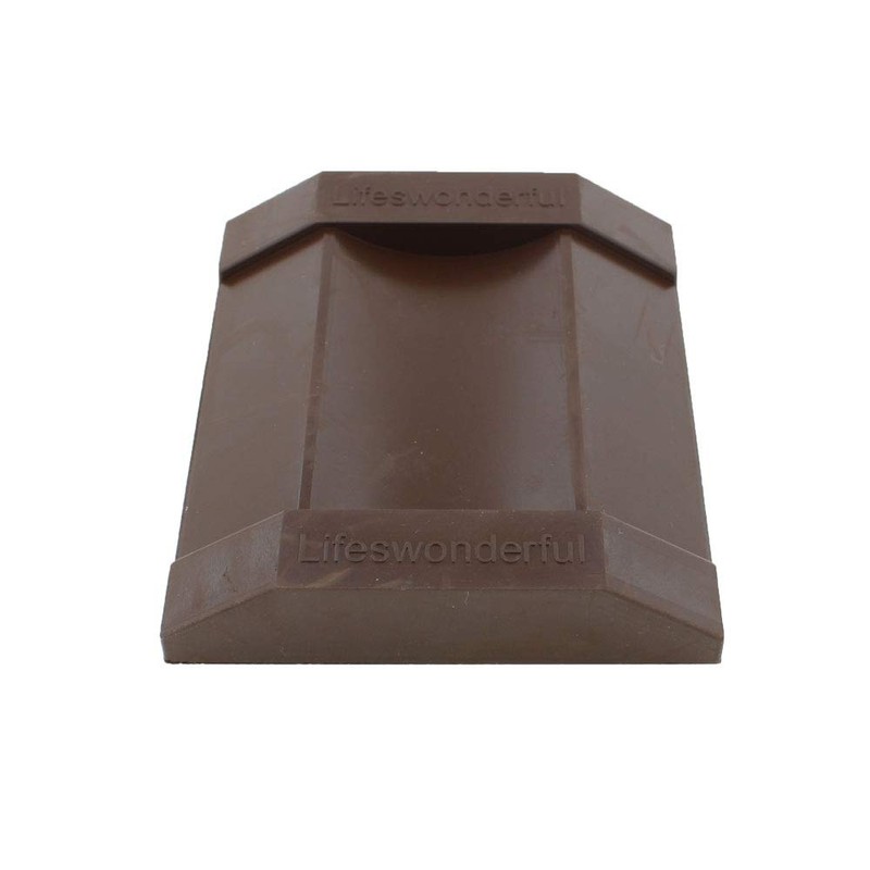 Lifeswonderful - 4X Brown Rubber Castor Cups - Non Slip