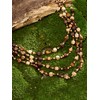 MINACHI Vintage Retro Wooden Beaded Multi Layered Long Necklace with