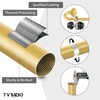 TVWOO Wrap Around Curtain Rods,Gold Curtain Rods 28 to 60