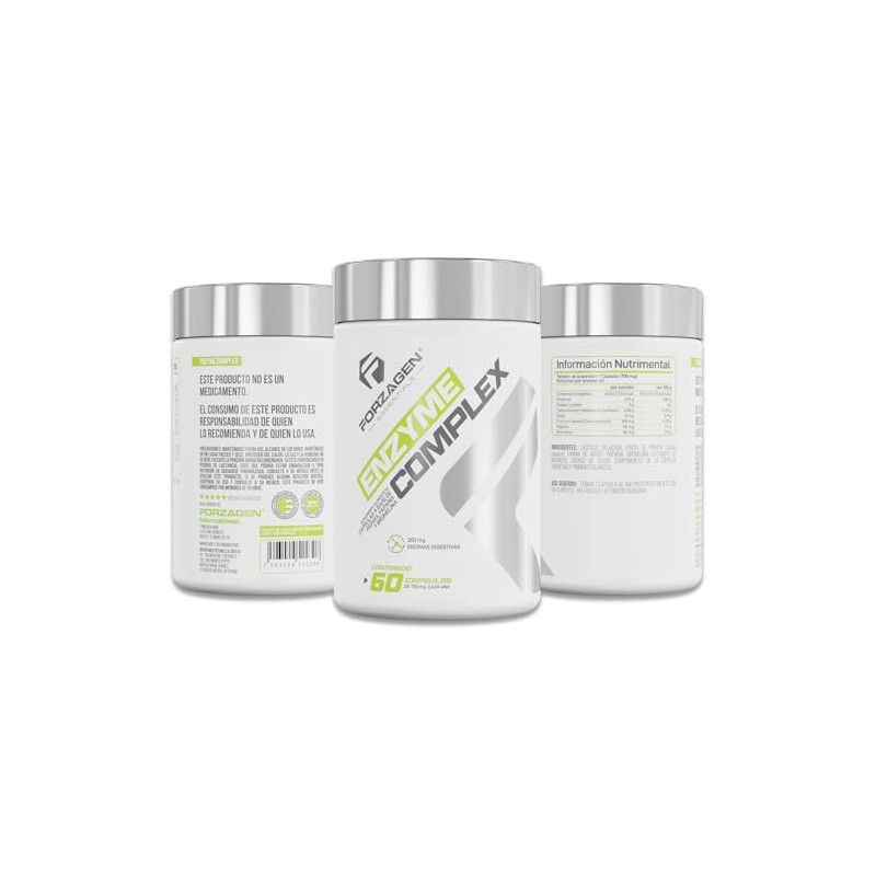 Forzagen Suplemento Alimenticio Enzyme Complex Enzimas Digestivas - Papaína y