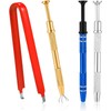 Stainless Steel Piercing Ball Grabber Tool, Pearl GrabberPickUpTool,4PcsJewelryPickupToolsPiercingClawToolwith U-ClipStrongReliablePiercingBallGrabberTool forPearlJewelrySmallParts,Colorful